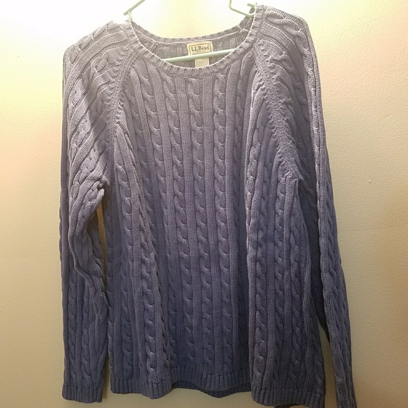 L.L. Bean Sweaters - 💙L.L. Bean Blue Cable Knit Sweater💙